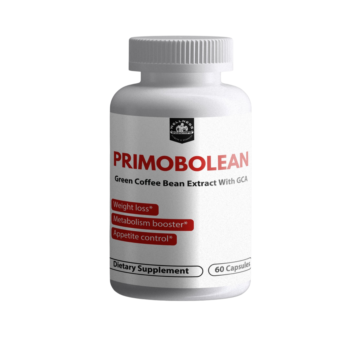PRIMOBOLEAN: Metabolic Support | 60 Capsules – Green Coffee Bean & Natural Energy for Active Lifestyles by 2020WFG