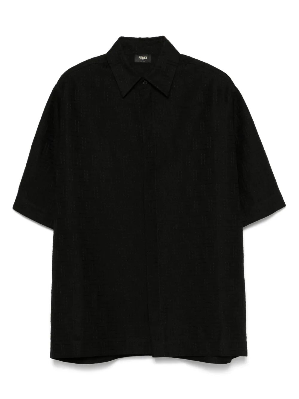 Fendi Men Linen Ff Jacquard Oversize Shirt by Luosophy