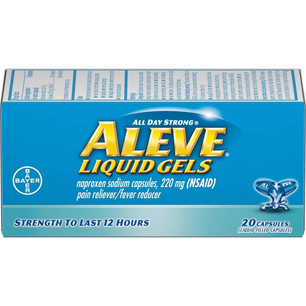 Aleve Liquid Gels W Naproxen Sodium, Pain Reliever/Fever Reducer, 220 Mg by Pasteur Pharmacy