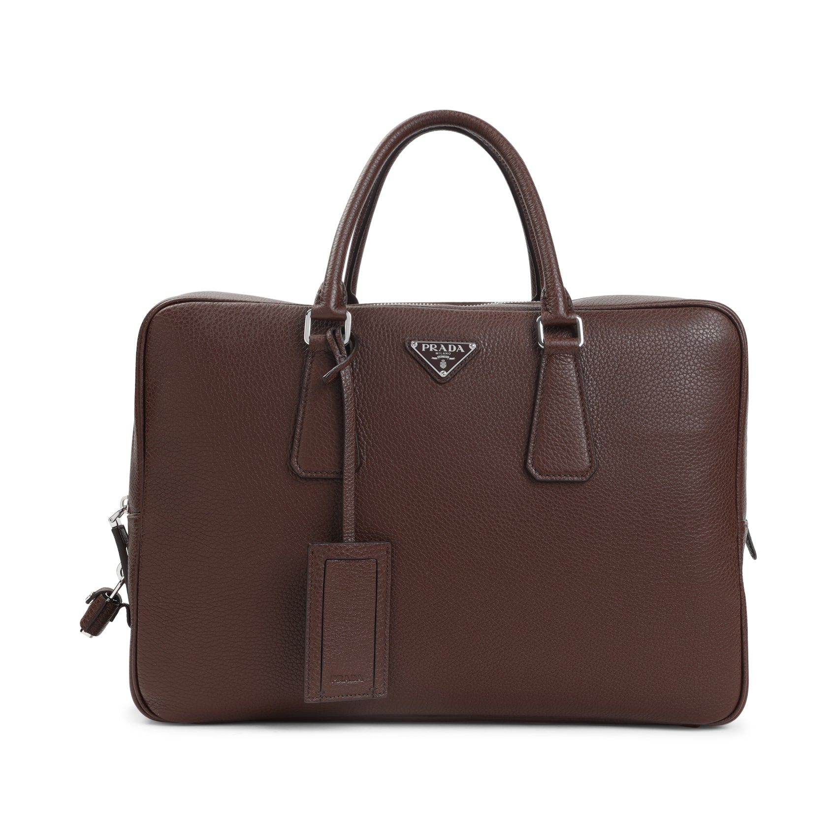 Prada Grained Leather Tote Bag Unisex DestGlow
