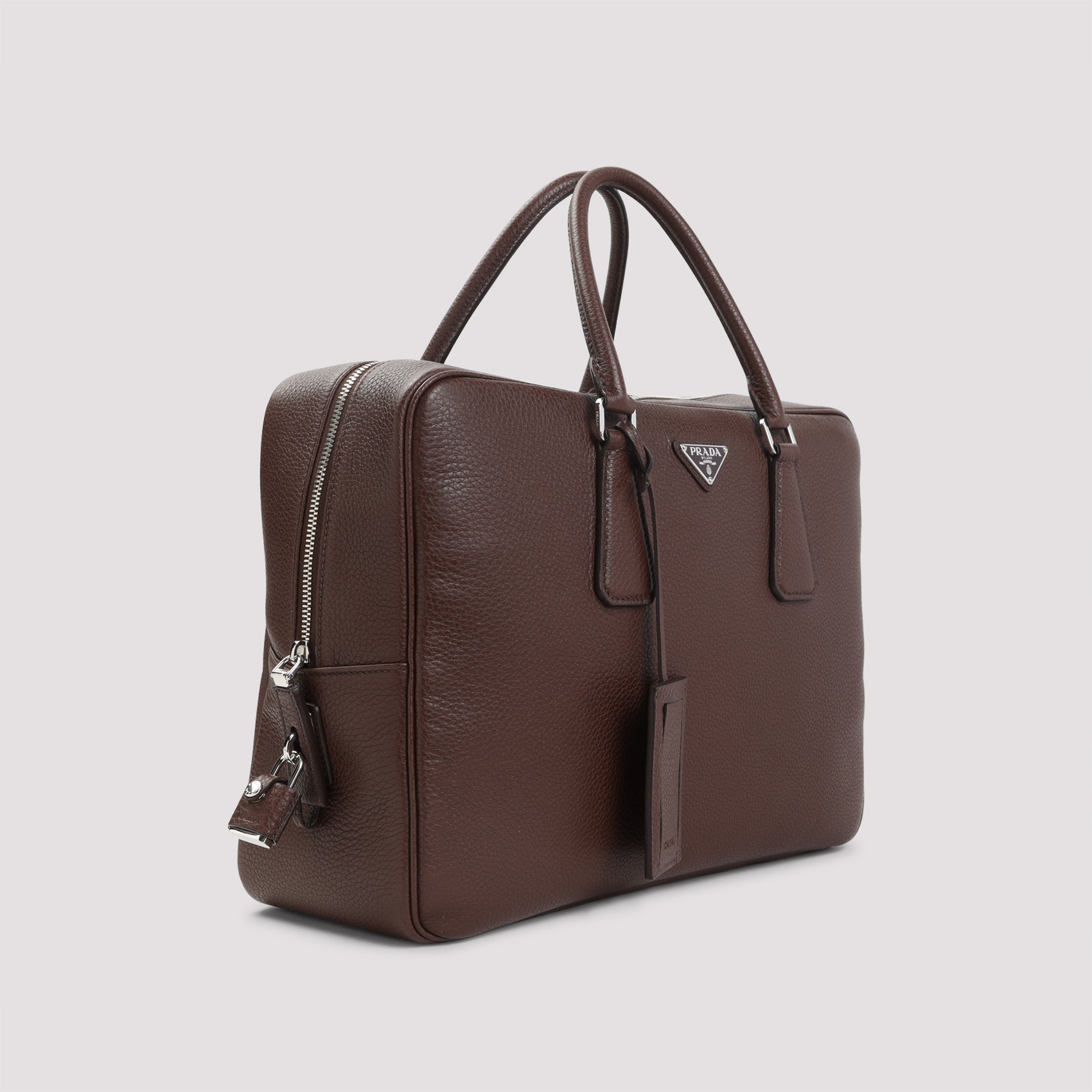 Prada Grained Leather Tote Bag Unisex DestGlow
