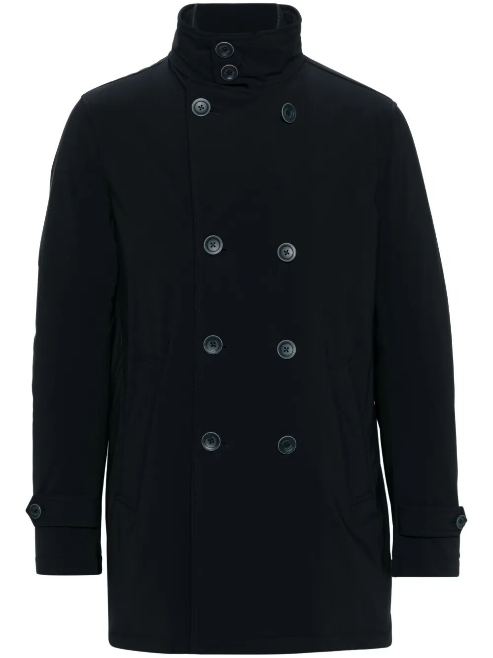 Herno Men Double-Breasted Nylon Down Jacket