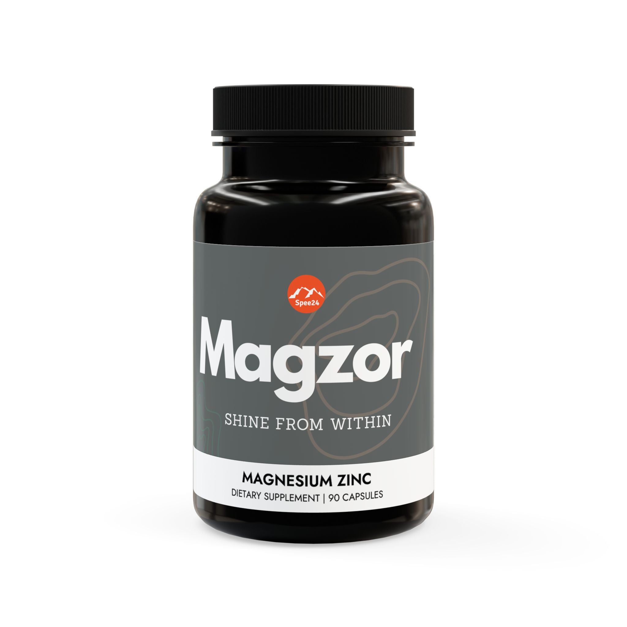 Magzor Magnesium Zinc Supplement (90 Capsules) by Spee24, LLC