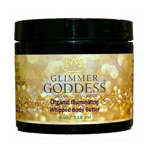 Organic Whipped Bronzing Body Butter - Shimmer Moisturizer for Glowing Skin