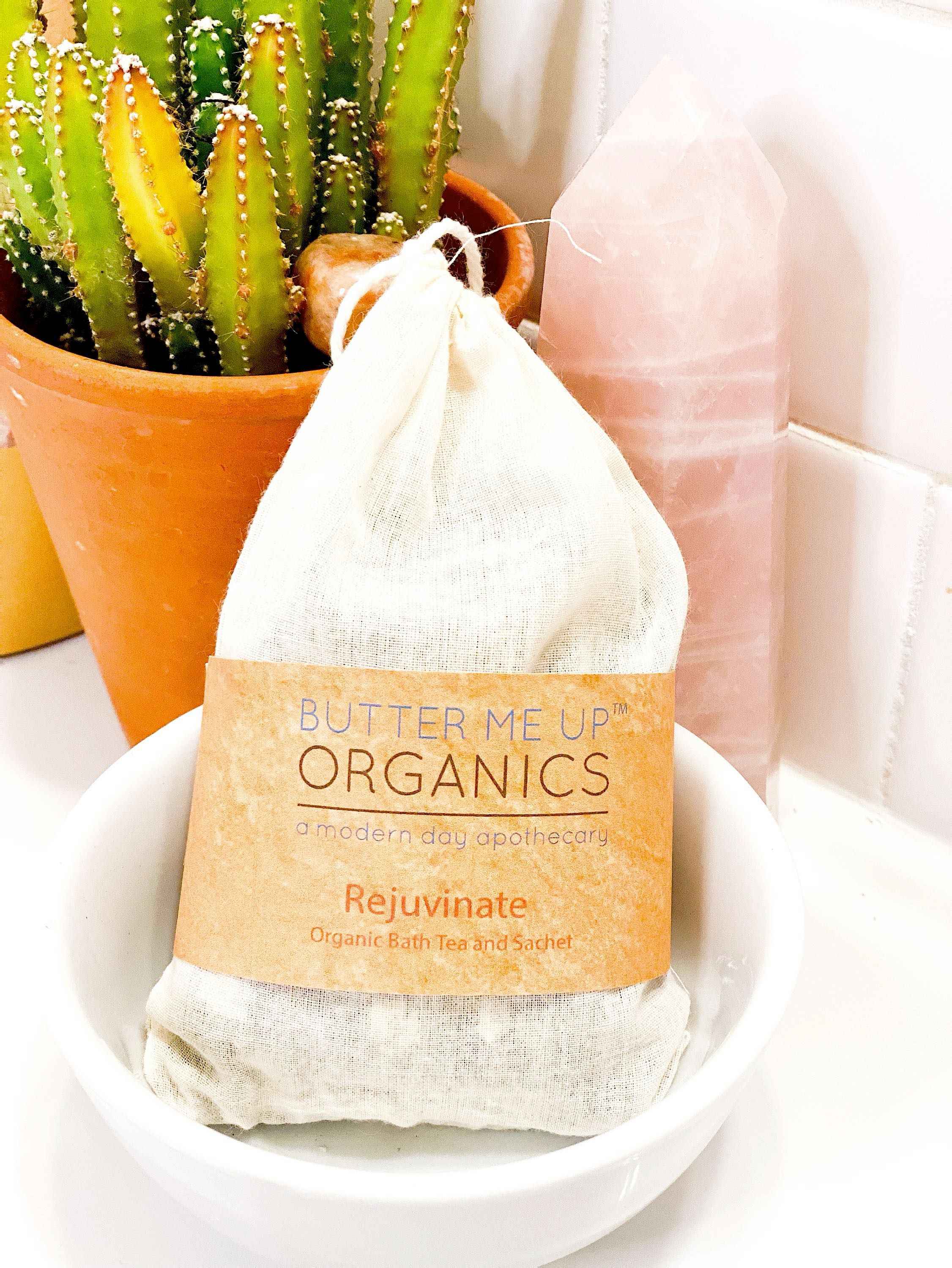 Organic Rejuvenating Bath Tea or Sachet by Butter Me Up Organics