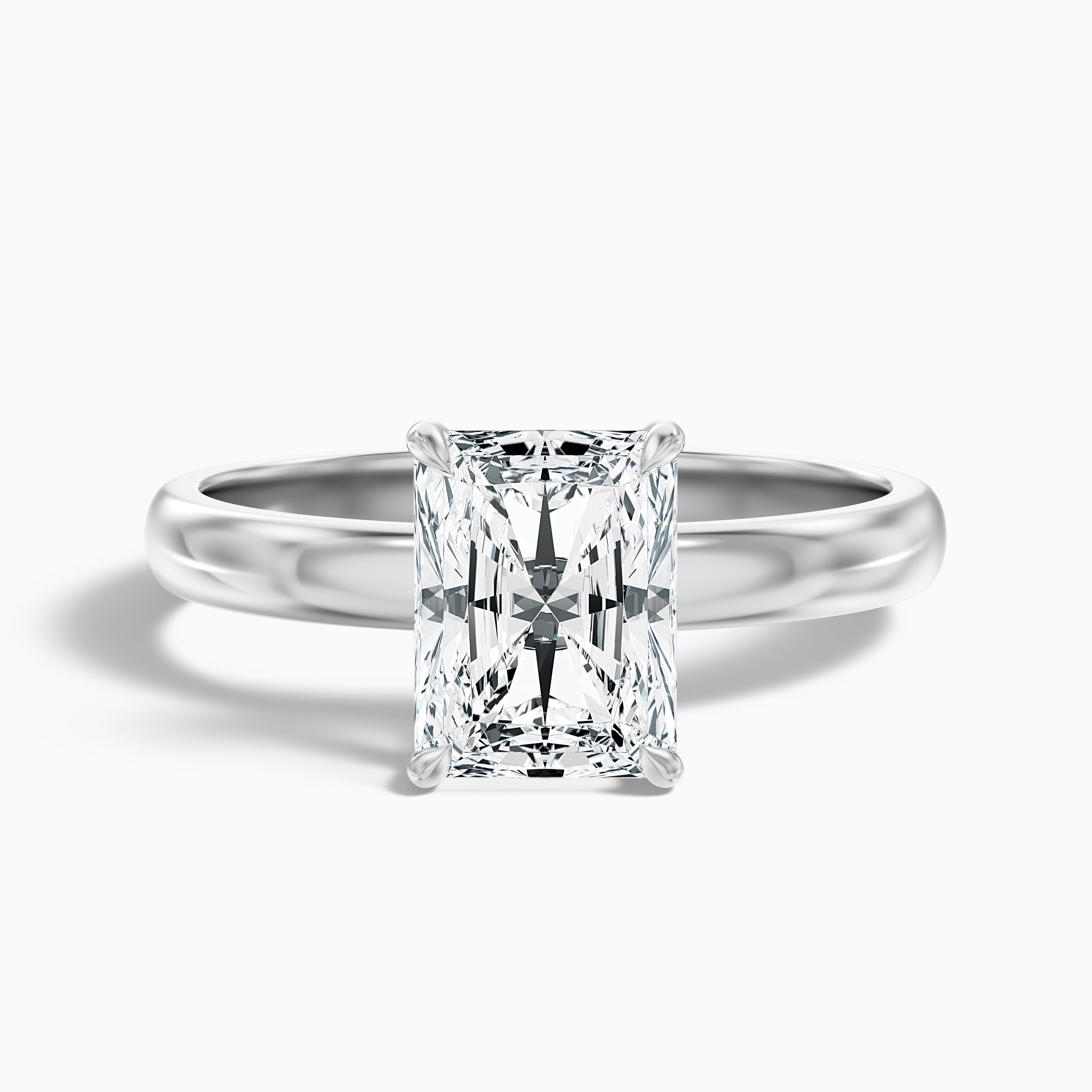 Jolie 2 Carat Radiant Cut Hidden Halo Lab Grown Diamond Ring in 18k Yellow Gold DestGlow