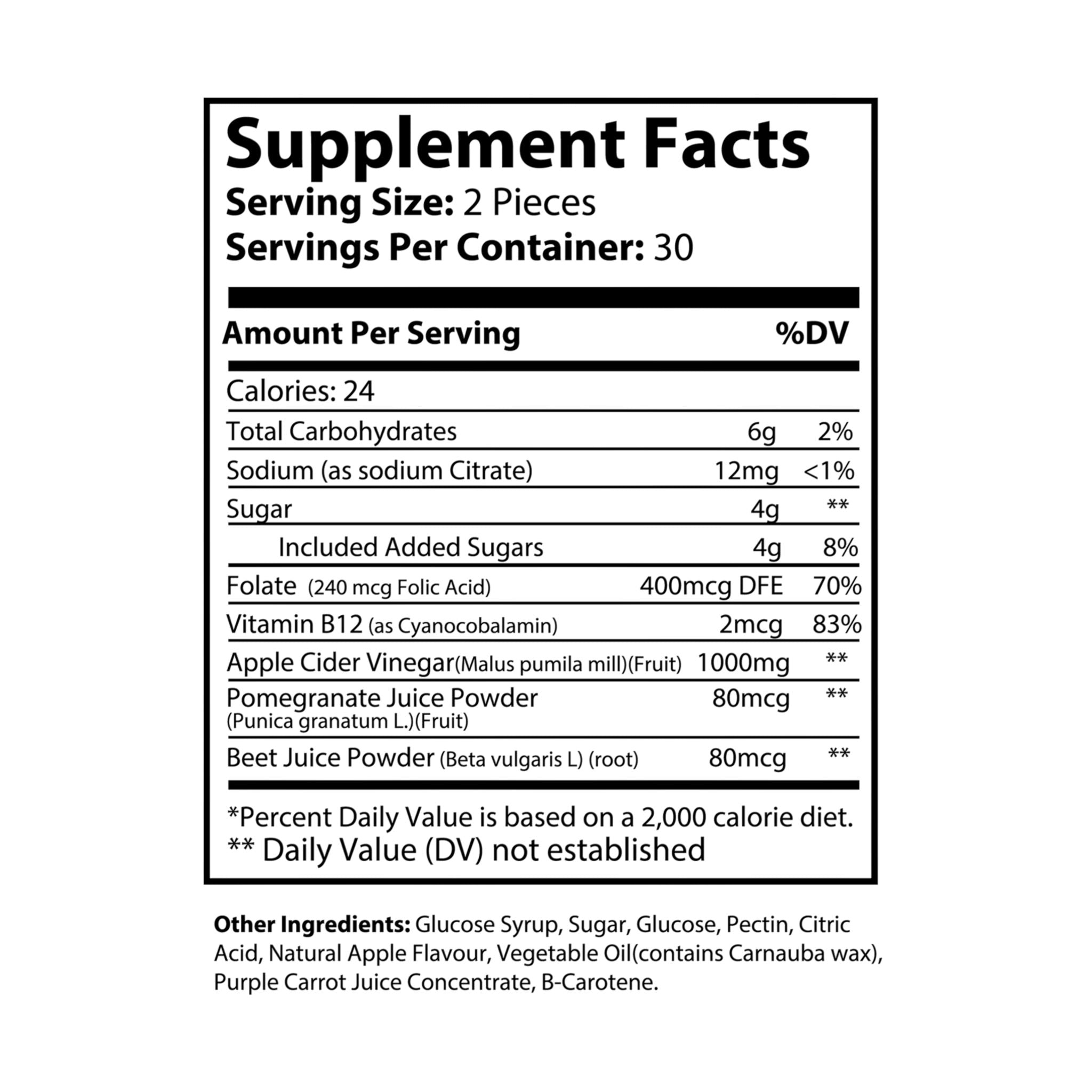 Cidoria Apple Cider Vinegar Gummies (60 Gummies) by Spee24, LLC