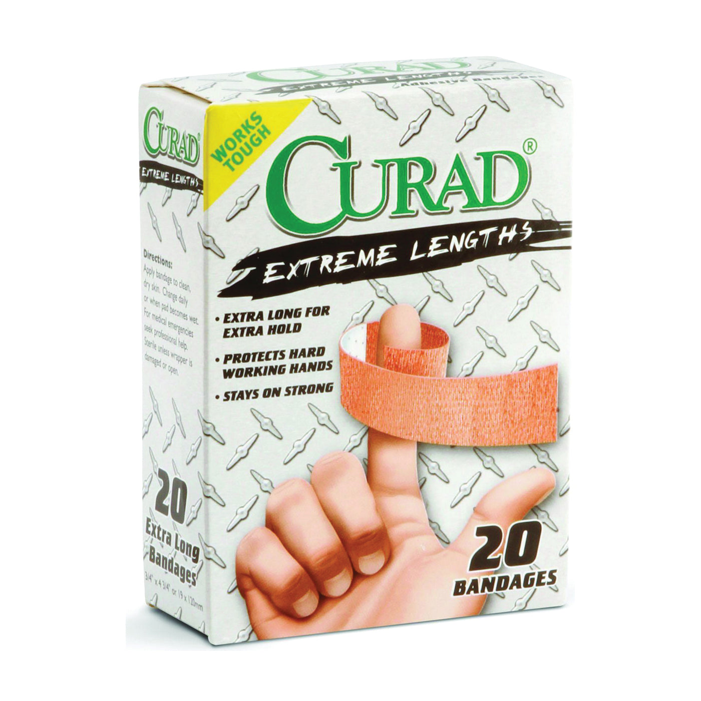 Curad Extreme Lengths Adhesive Bandages, 3/4" x 4.75", 20 Count by Pasteur Pharmacy