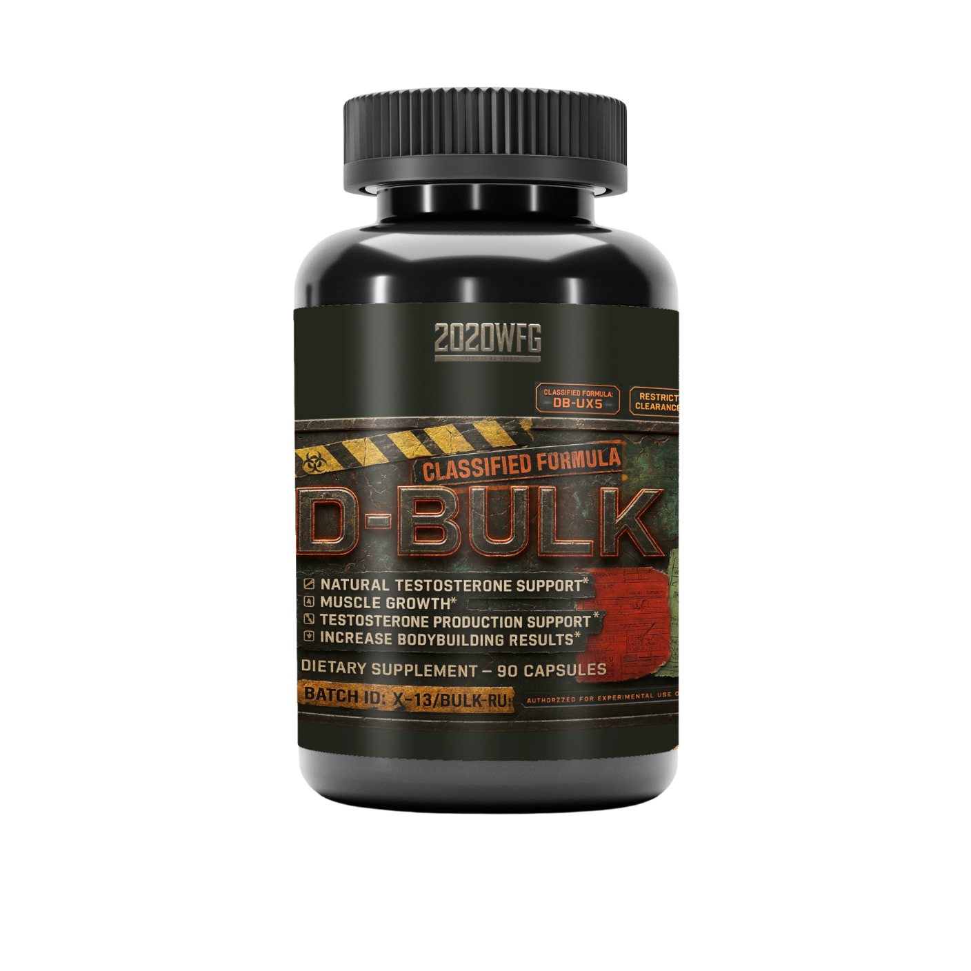 D-BULK: Anabolic Nutrient Partitioning Complex | 60 Servings – Magnesium, Horny Goat Weed & Natural Actives for Muscle Performance by 2020WFG