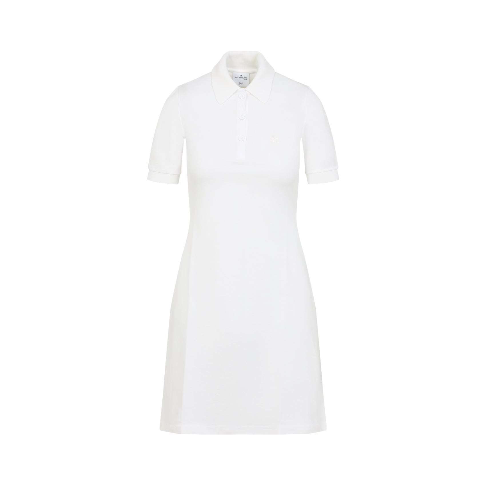 Courreges Piqué Polo Dress Women DestGlow