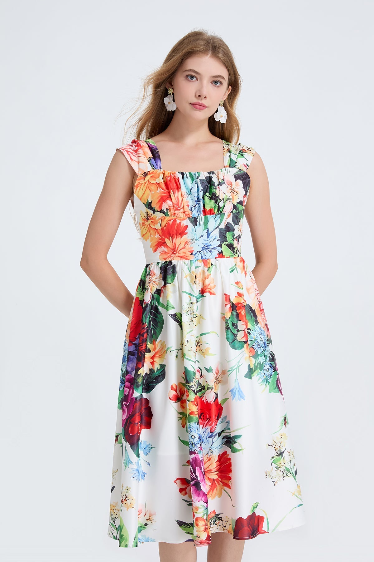 Women Summer Fitted With A Line Dress by Ragazza