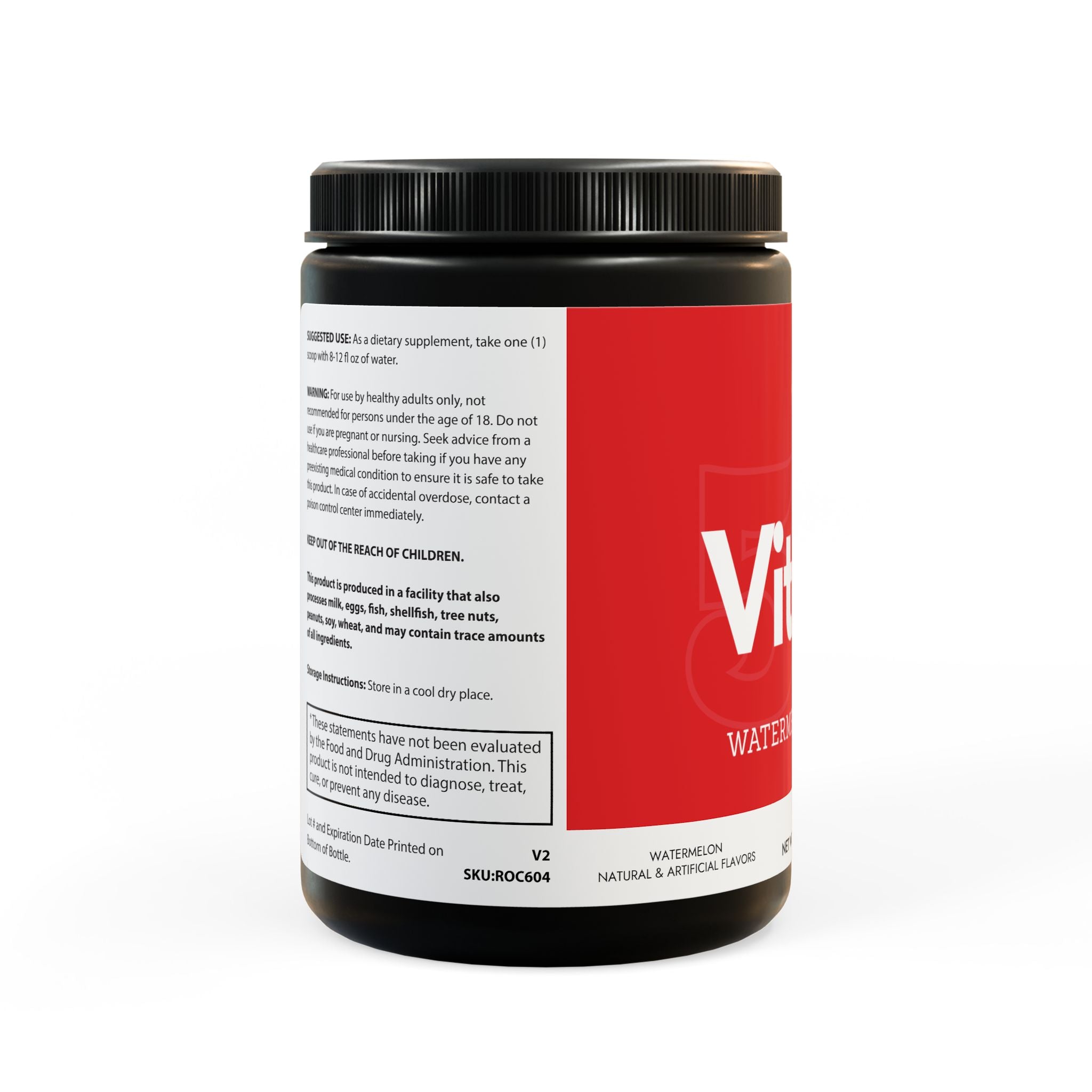 Vitape BCAA Supplement, Watermelon 11.oz by Spee24, LLC