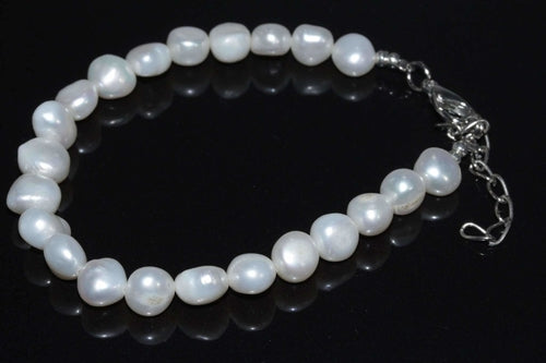 Elegant Cultured Freshwater Pearls Bracelet - Baroque Pearl Bracelet 2 Sizes