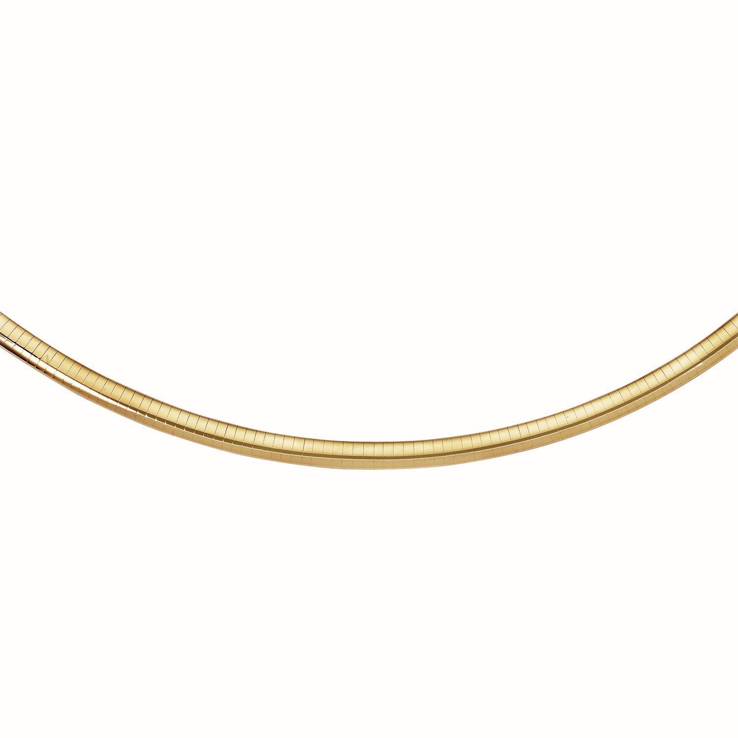 14k Yellow Gold Classic Omega Style Chain (6 mm) by Bids.com