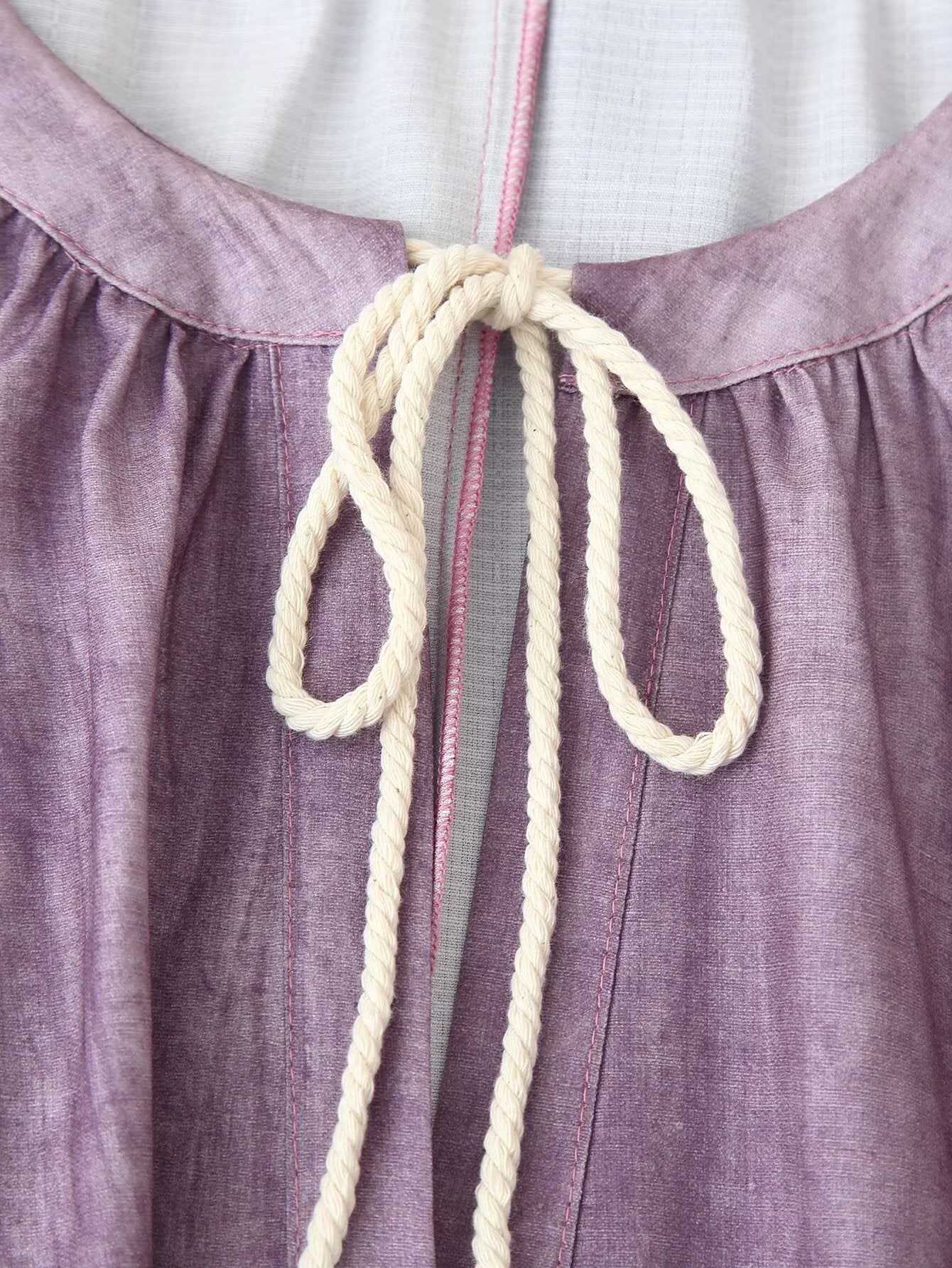 Women Clothing Western Linen Tie Dyed Long Shirt Dress by Ragazza