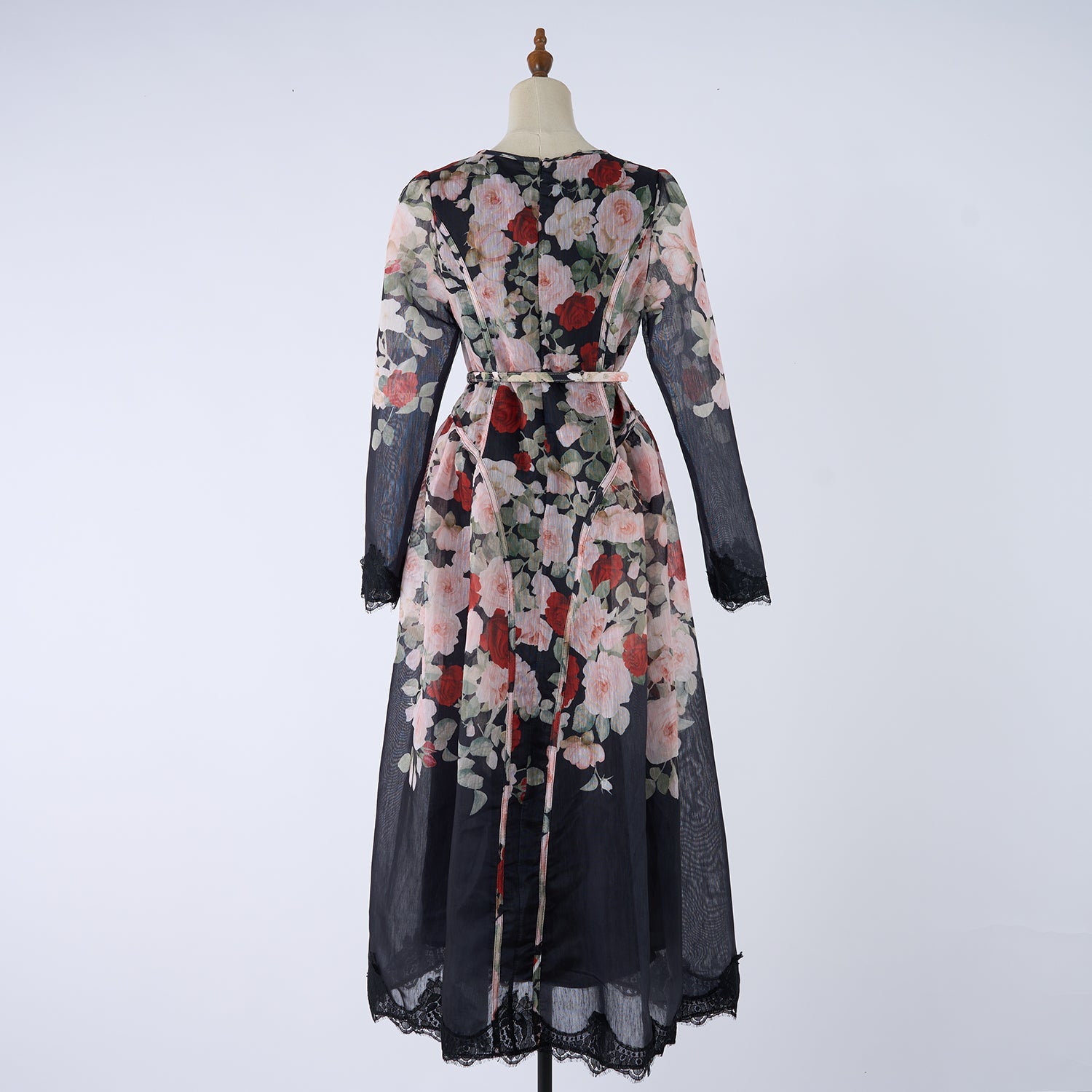 Women Printed Long Sleeved Summer And Autumn Vacation Dress by Ragazza