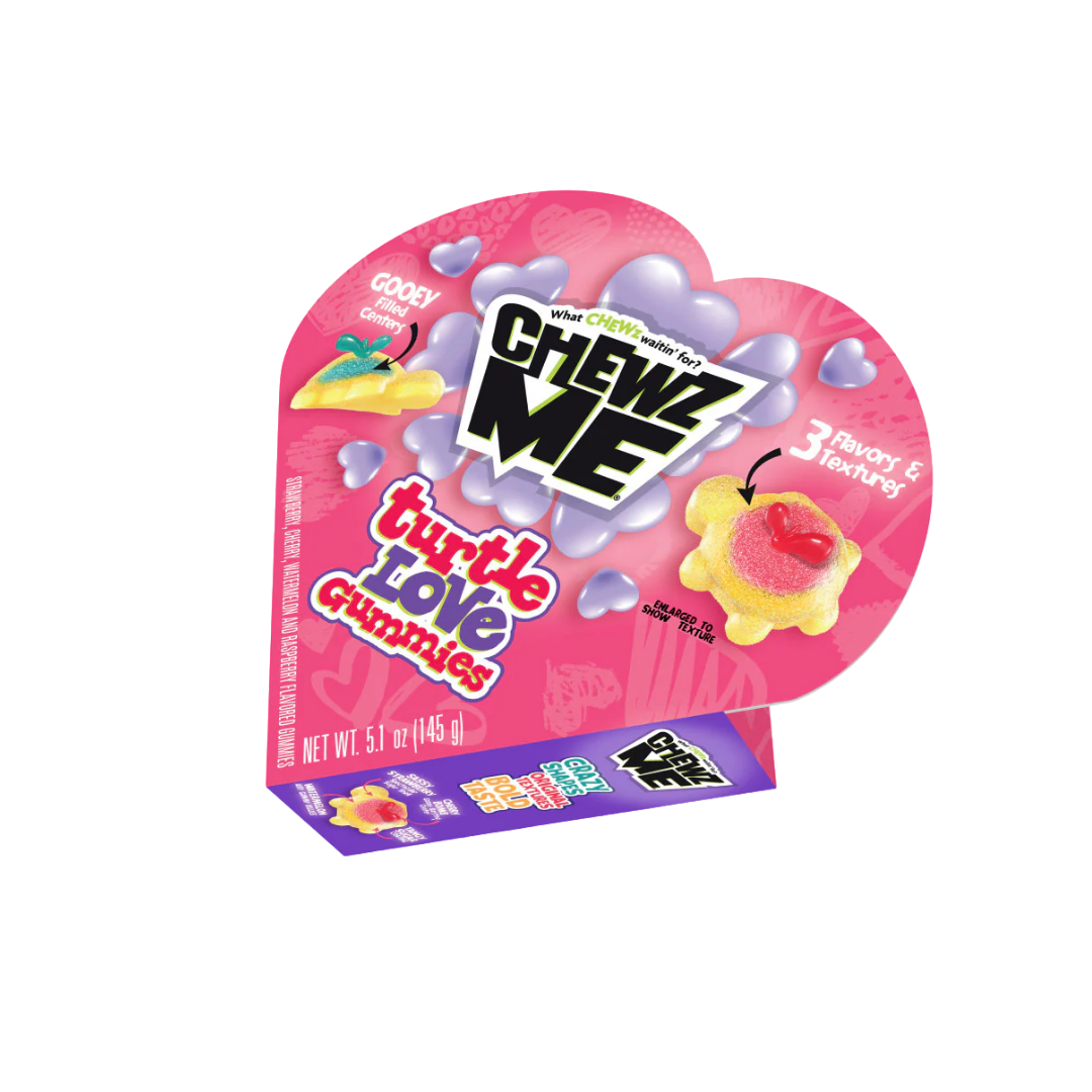 Chewz Me Turtle Love Gummies with Gooey Center (5.1oz) by Farmacias Savia
