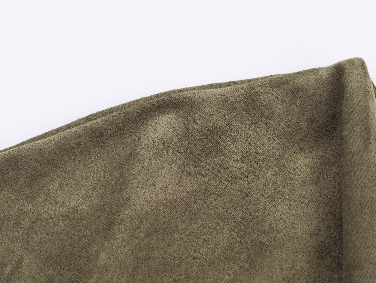 Women Clothing at Suede Effect Asymmetric Dress by Ragazza