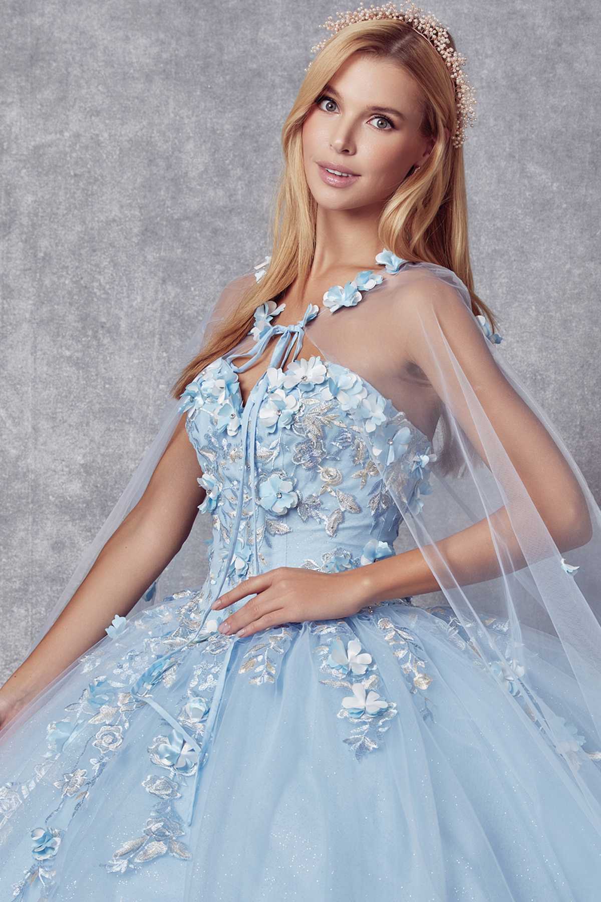 Juliet 1435 A-Line Ball Quinceanera Gown by DiscountDressShop
