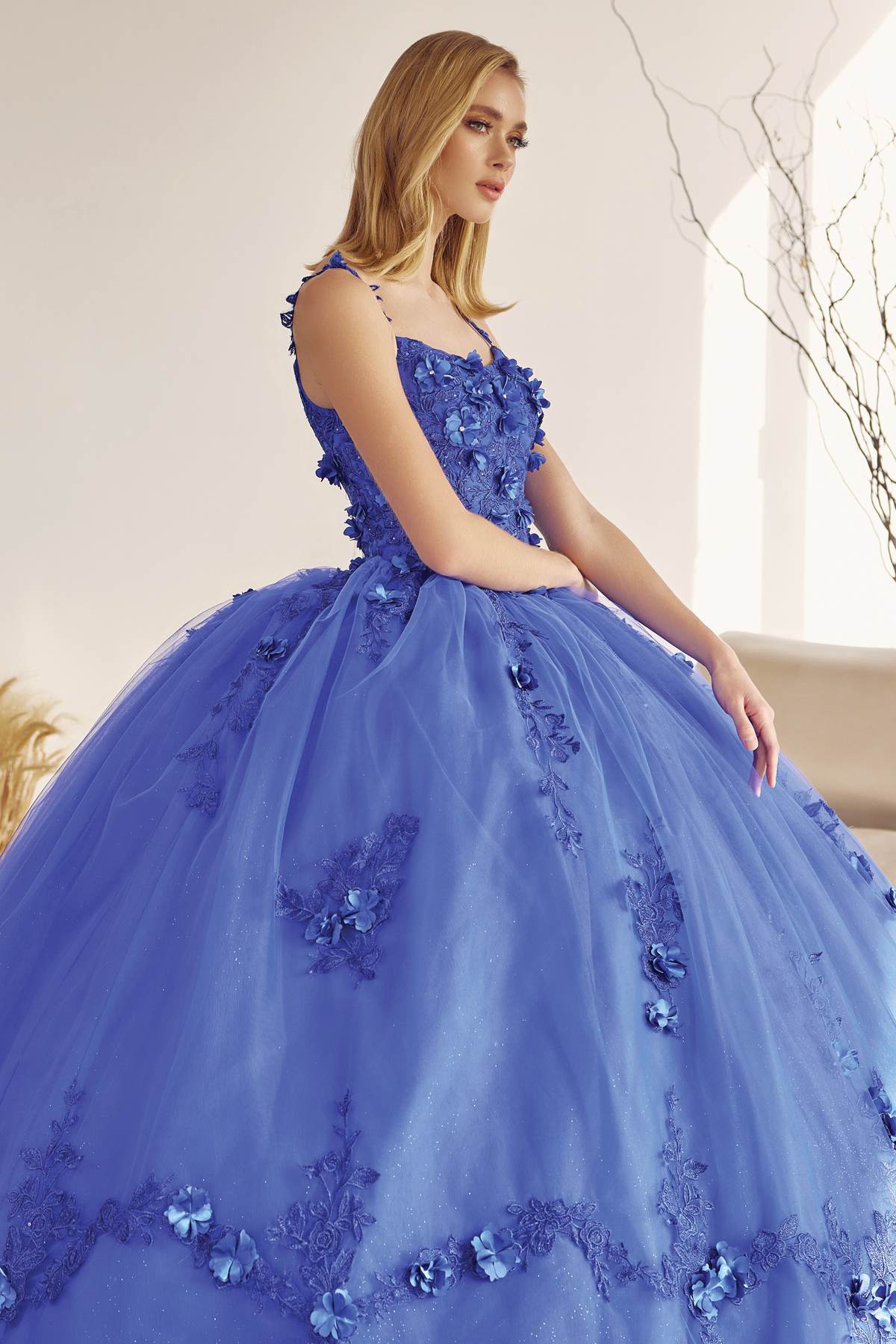 Juliet 1436 A-Line Ball Quinceanera Poofy Gown by DiscountDressShop