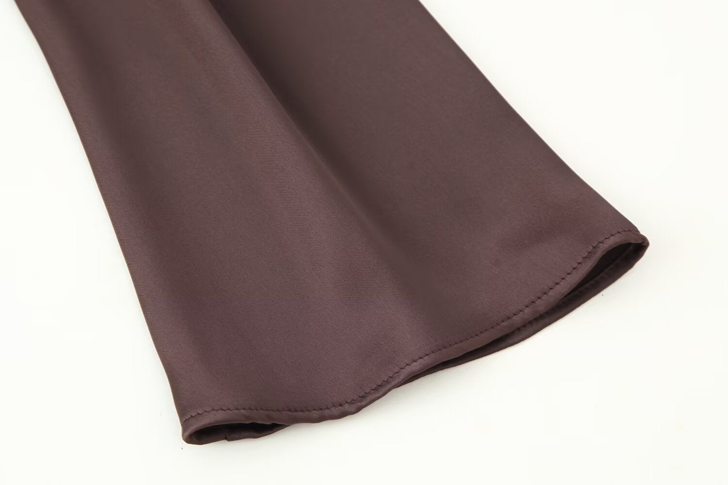 Autumn Women Coat Silk Satin Texture Scarf Dress by Ragazza