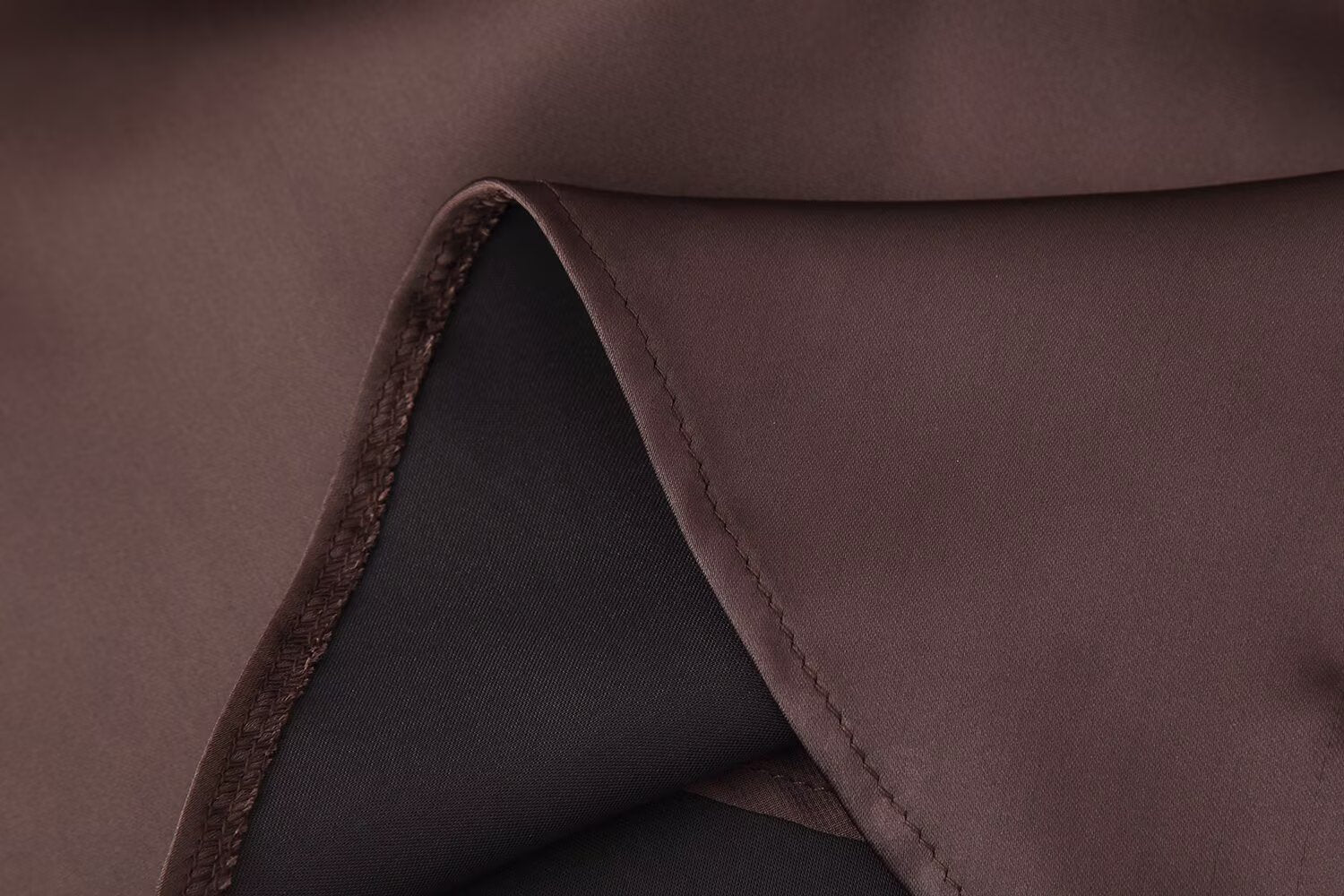 Autumn Women Coat Silk Satin Texture Scarf Dress by Ragazza