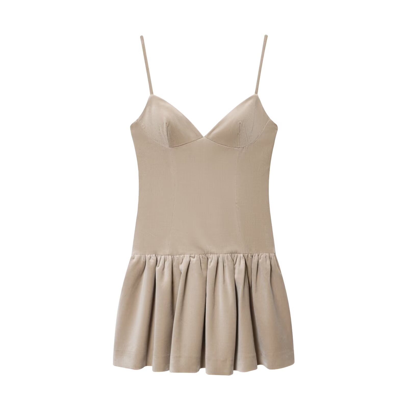 Fall Women Clothing Camisole Fluffy Short Dress by Ragazza