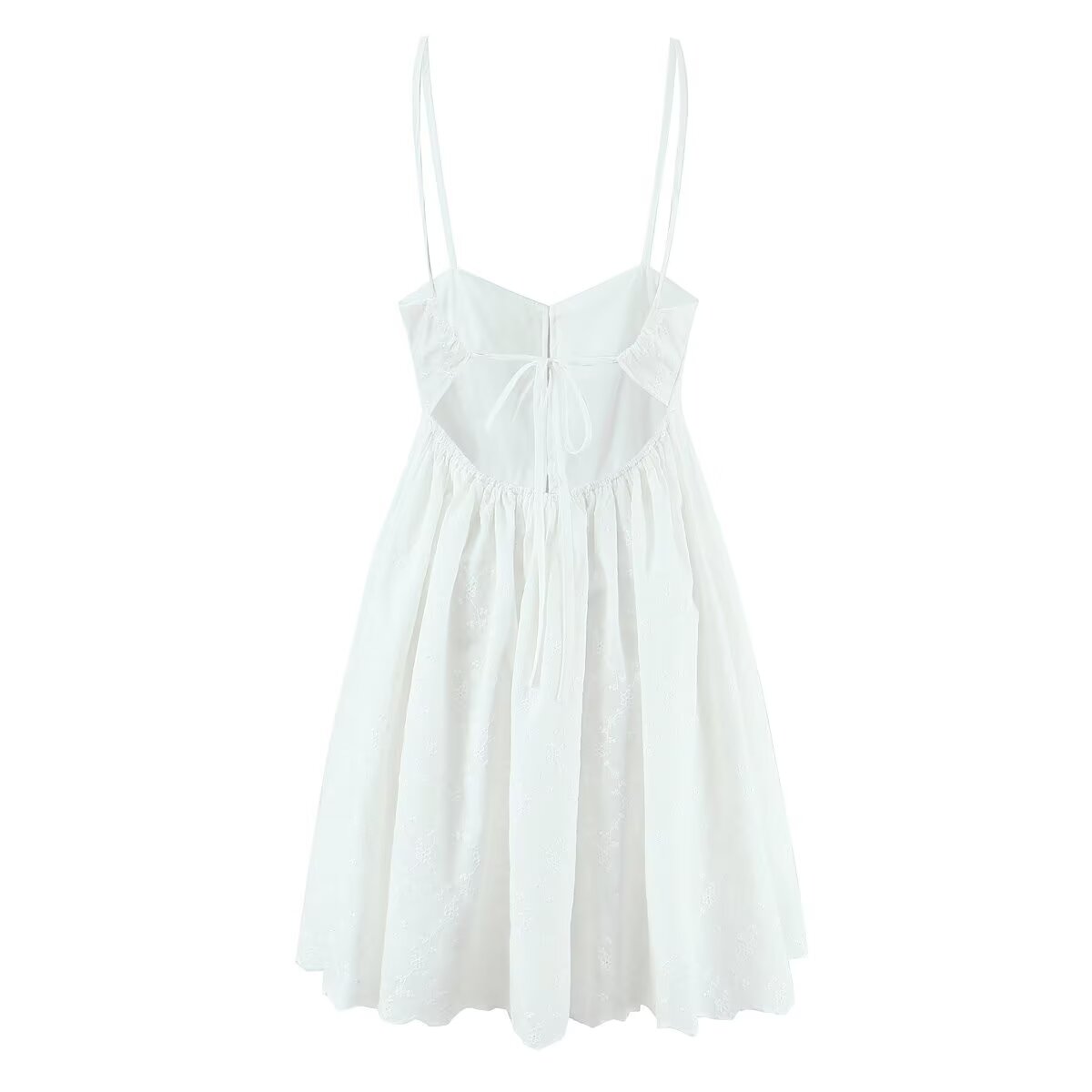 Spring Button Hollow Out Cutout out Camisole Floral Dress by Ragazza