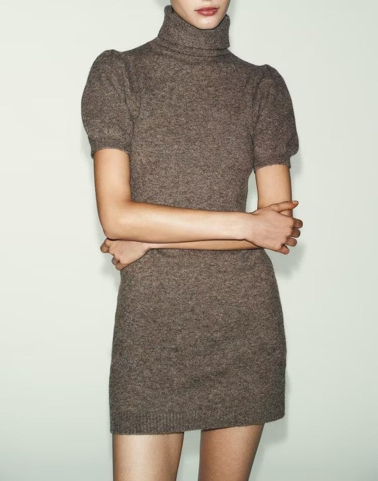 Women Clothing Spring Fashionable Knitted Mini Dress by Ragazza