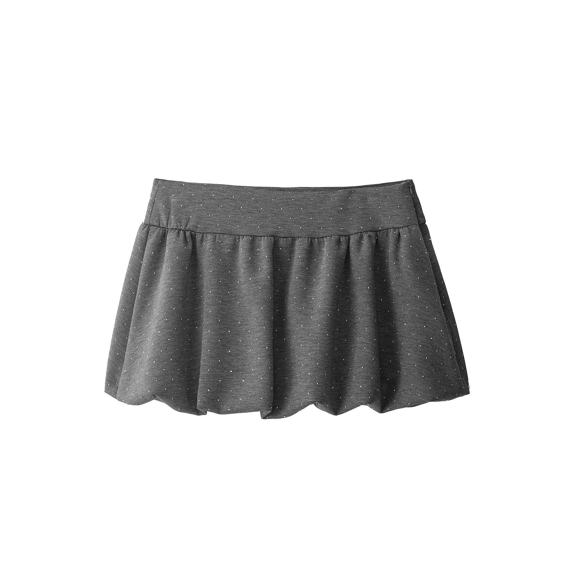 Women Clothing at Spring Concise Gray Flash Point Hooded Jacket with Skirt Two Piece Sets by Ragazza