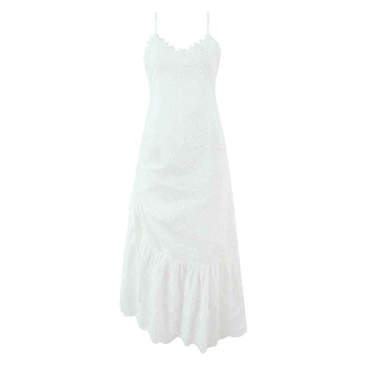 Women Clothing Exquisite Embroidered Floral Strap Dress by Ragazza