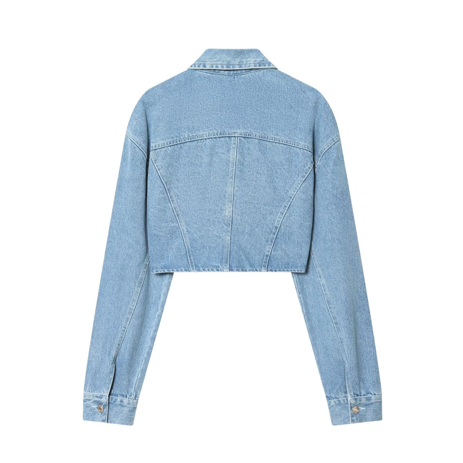 Women Clothing Spring Sexy Short Denim Jacket Coat by Ragazza
