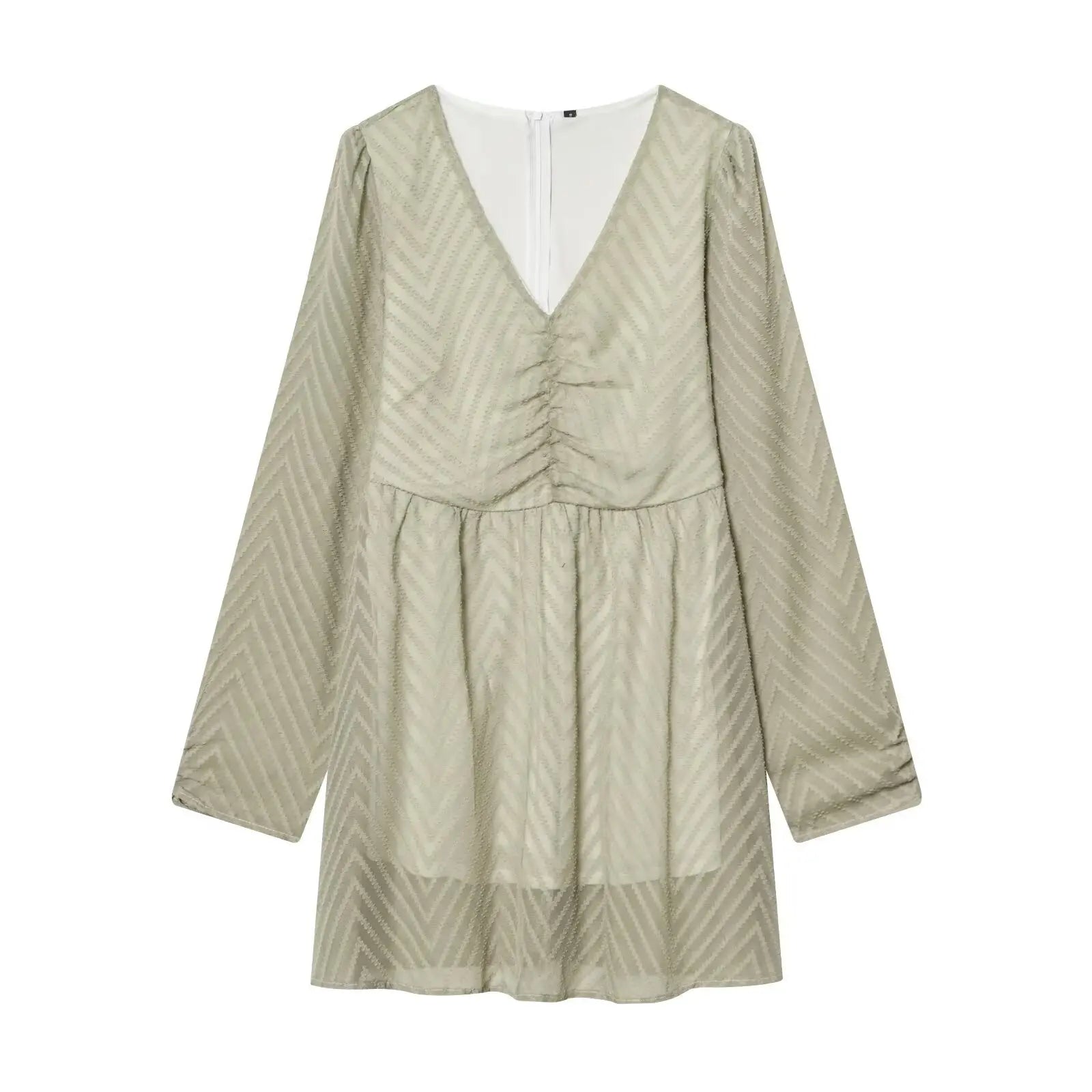 Women Clothing Gentle Wild Loose Casual Long Sleeves Dress