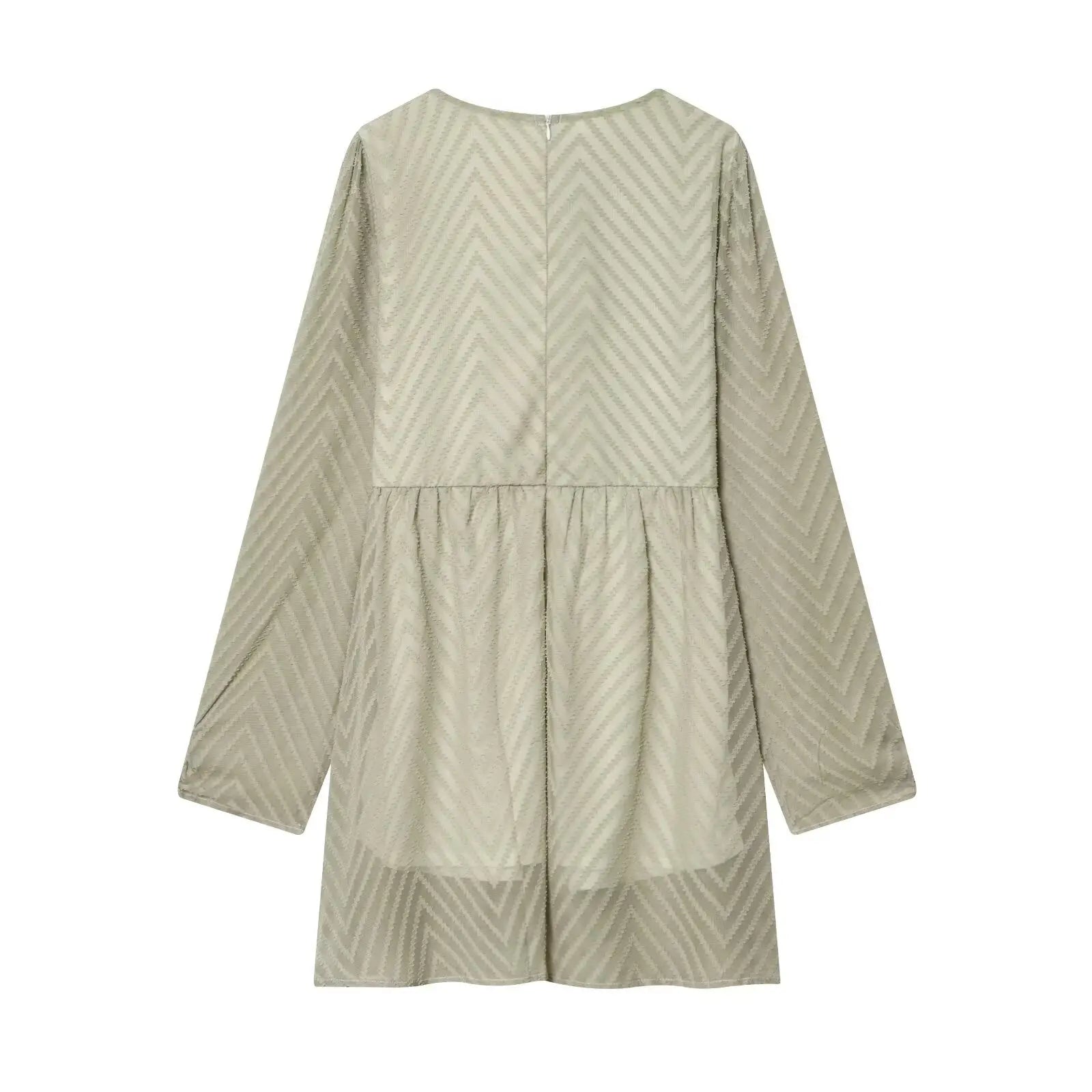 Women Clothing Gentle Wild Loose Casual Long Sleeves Dress