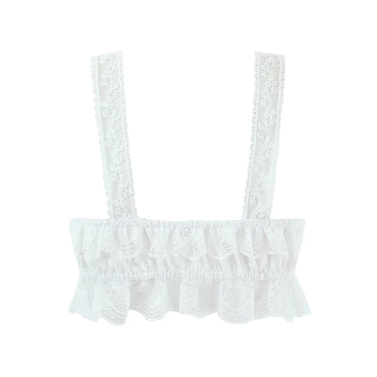 Women Holiday French Lace Overall Skirt Set