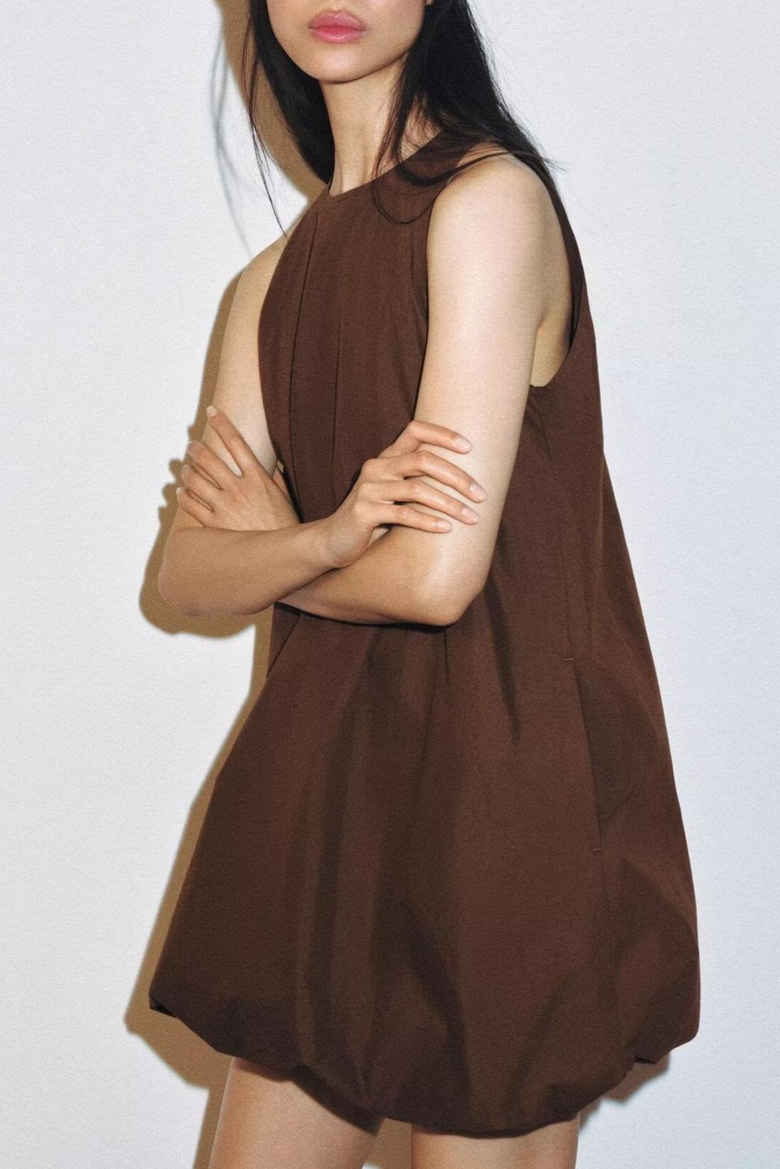 Women Clothing Top Sleeveless Balloon Mini Pettiskirt DestGlow