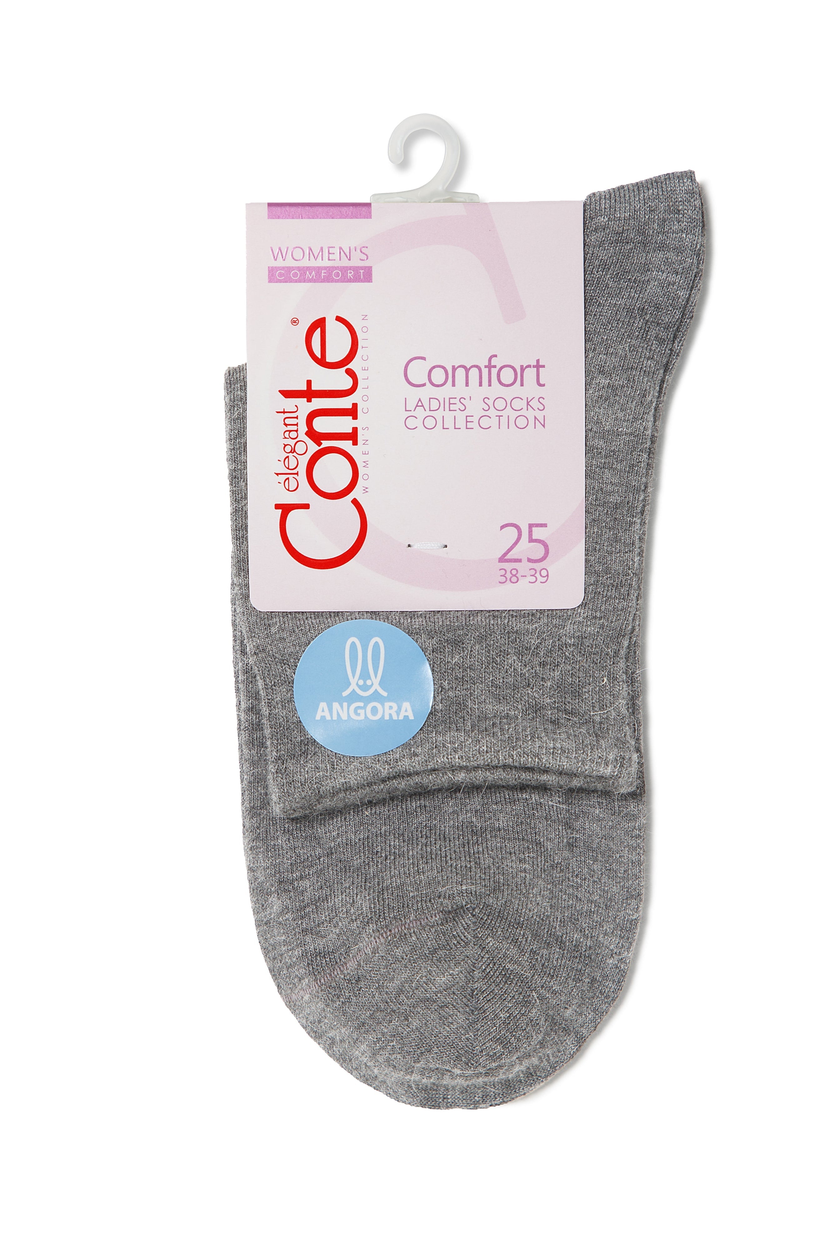 Viscose and Angora Socks Conte Comfort 000 - DestGlow