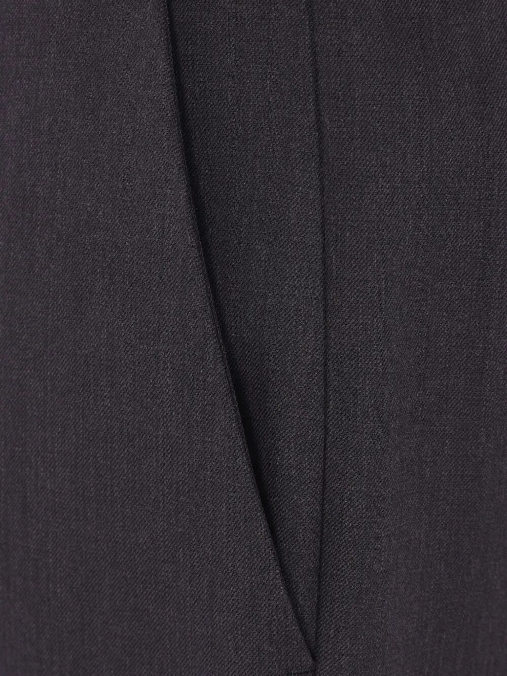 Prada Women Safety-Pin Detail Wool Trousers by Luosophy