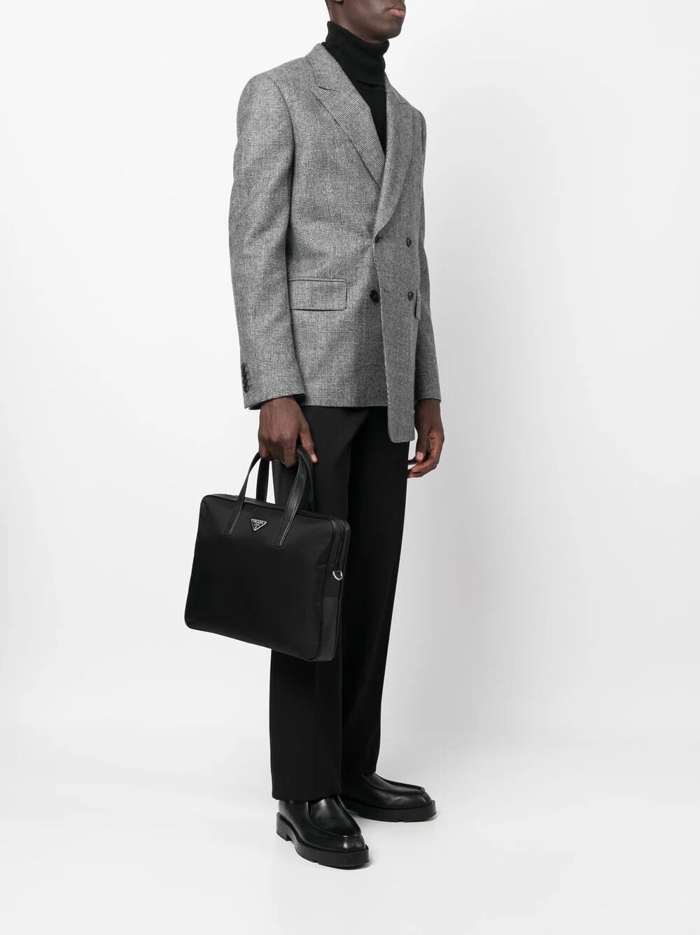 Prada Men Cartella Re-Nylon E Saffiano by Luosophy