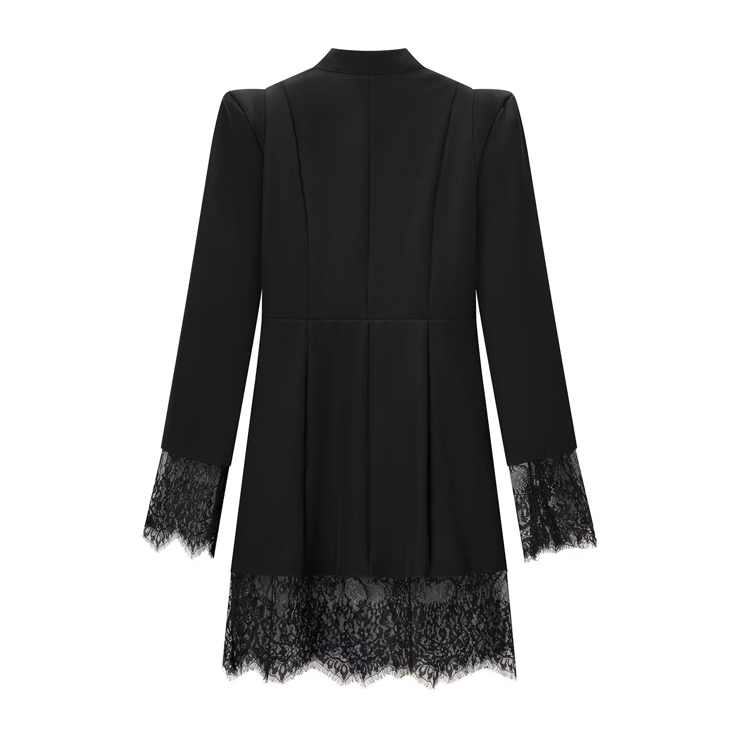 Trendy Hollow Out Cutout Long Sleeve Lace Splicing Dresses by Ragazza