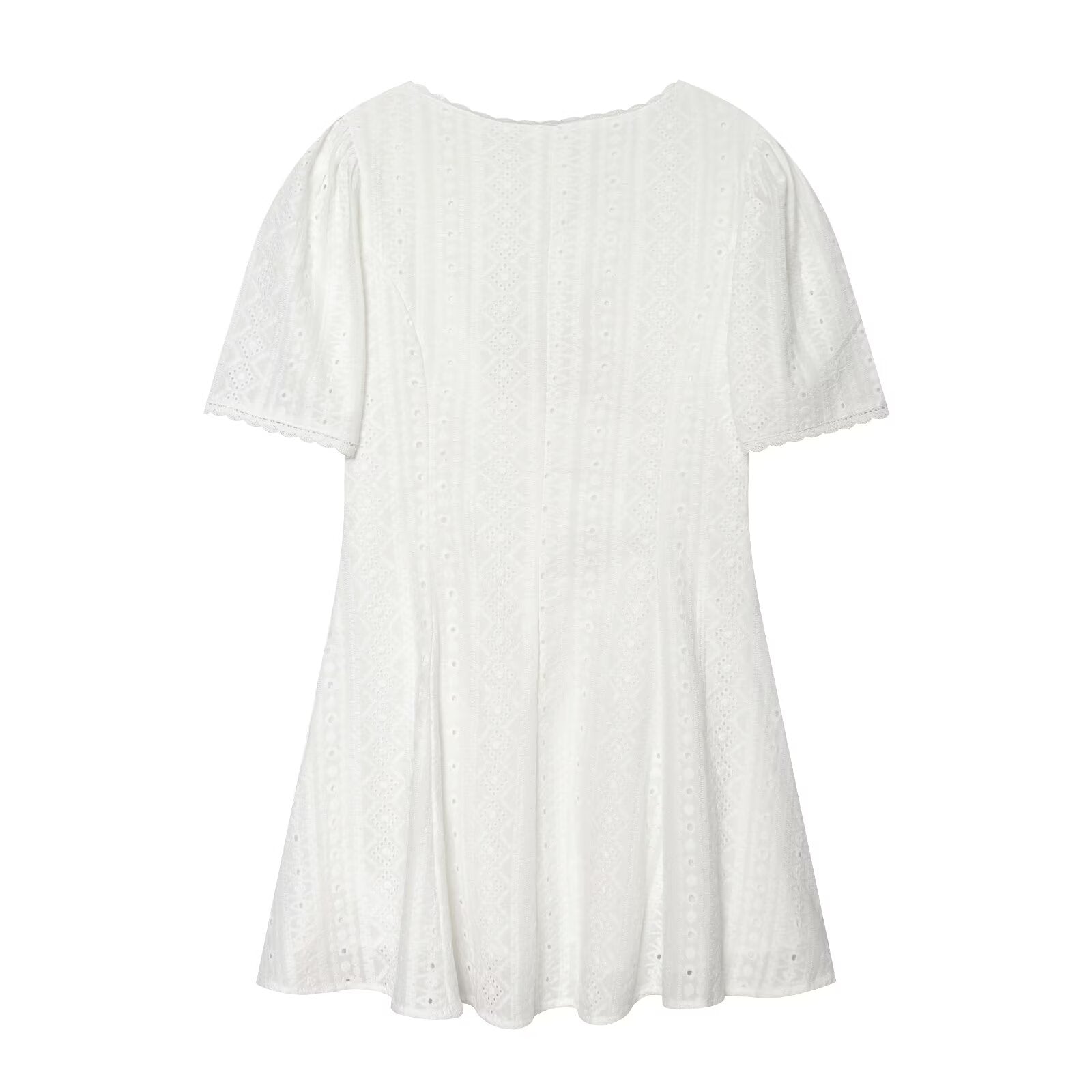 Women Clothing Fashionable Hollow Out Cutout Embroidered Short Dress by Ragazza