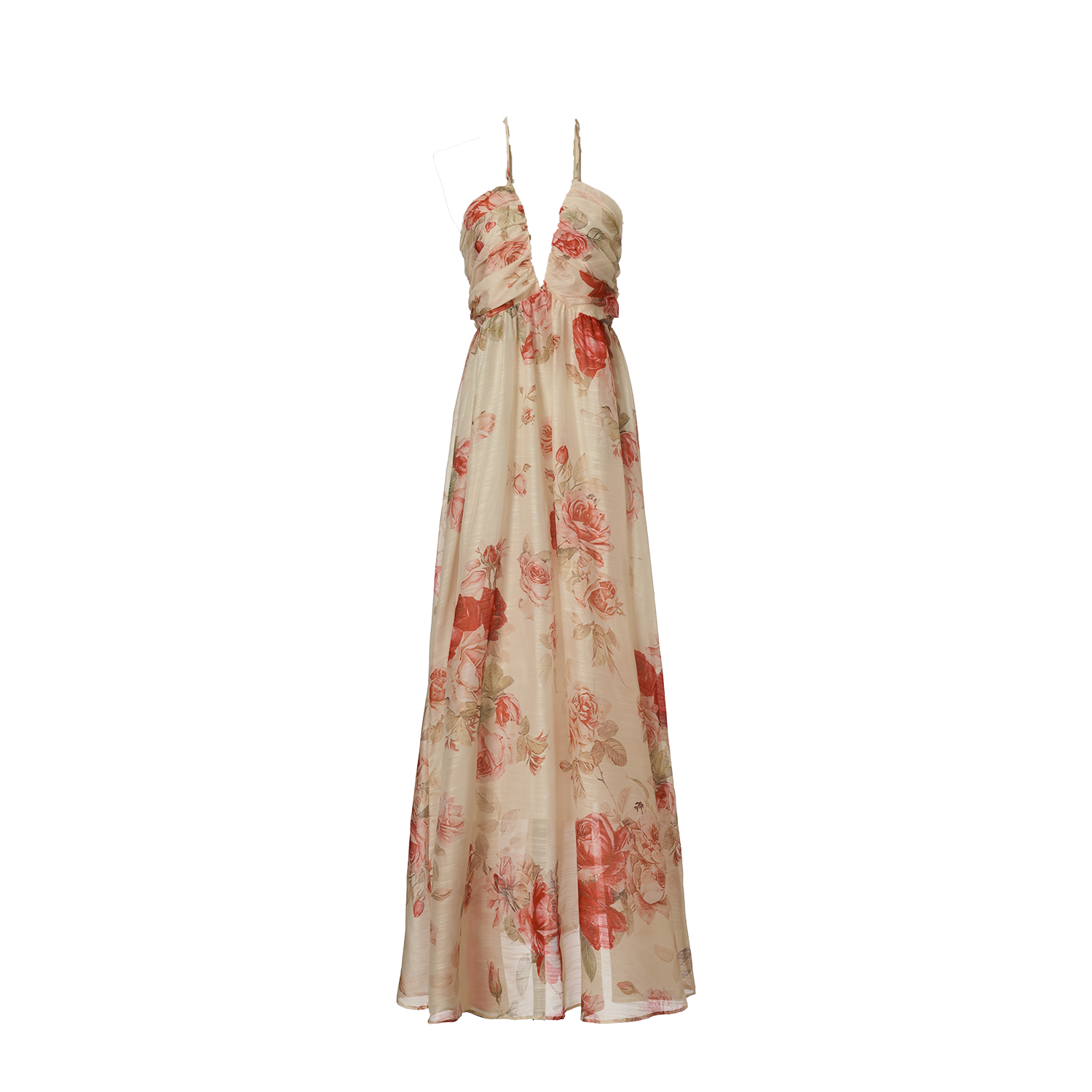 Women Summer Printed Halter Neck Strapless Dress DestGlow