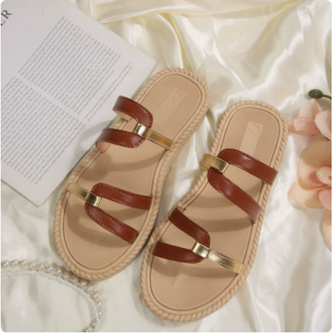 Lightweight Color Matching Platform Slippers Women Summer Casual Comfortable Lightweight Beach Slippers DestGlow