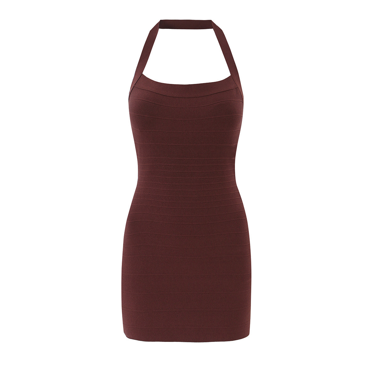 Casual Five Color Halter Backless Skinny Sheath Dress DestGlow