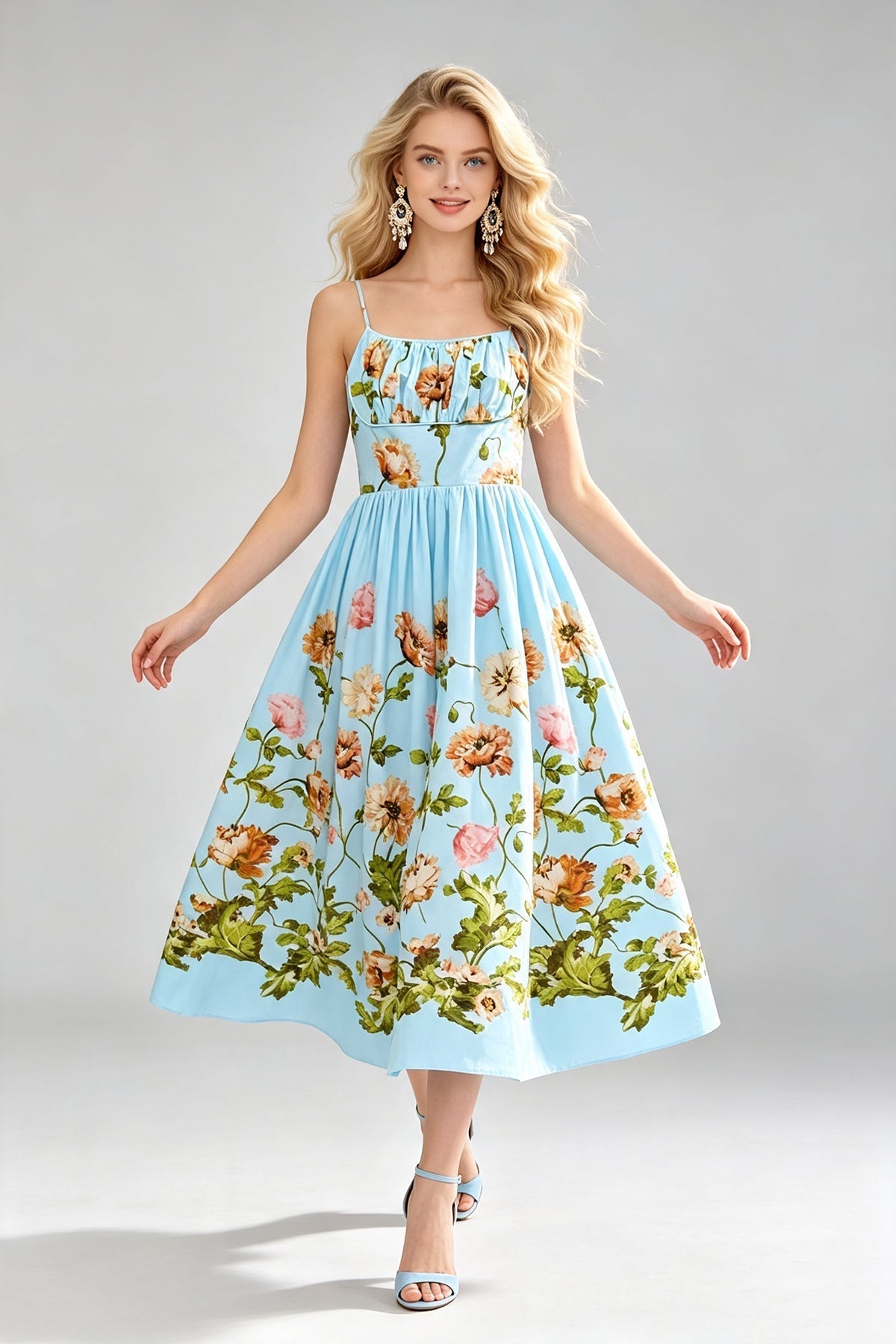 Women Summer Elegant A Line Dress DestGlow