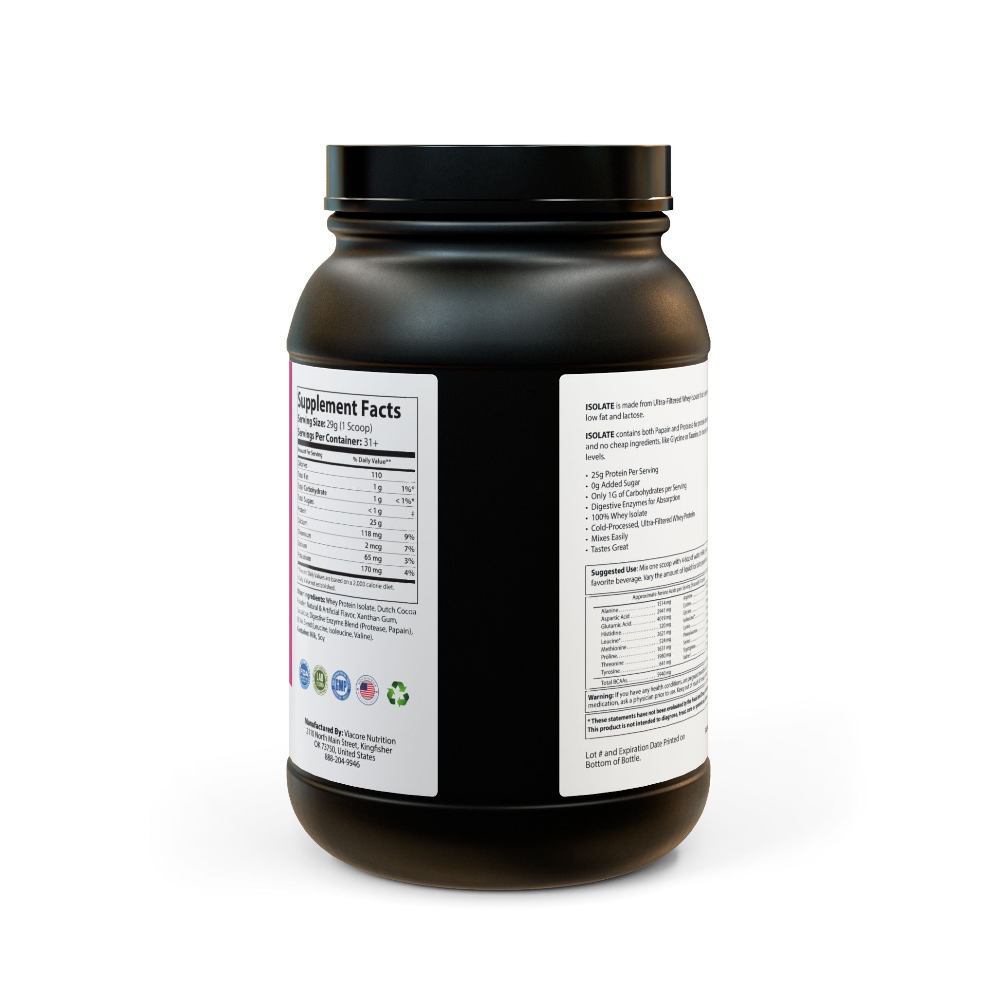 Nutrixe Whey Isolate Protein Supplement 2lb by Spee24, LLC