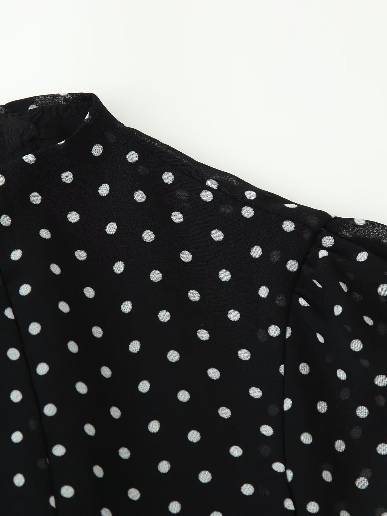 Women Polka Dot Waist Controlled Dress DestGlow
