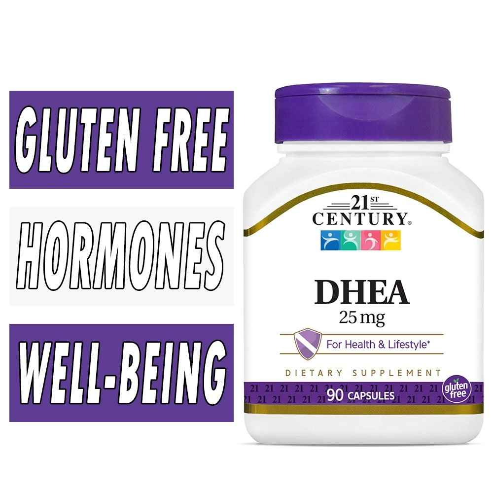 21st Century® DHEA 25 mg – Hormone Support (90 Capsules) - DestGlow