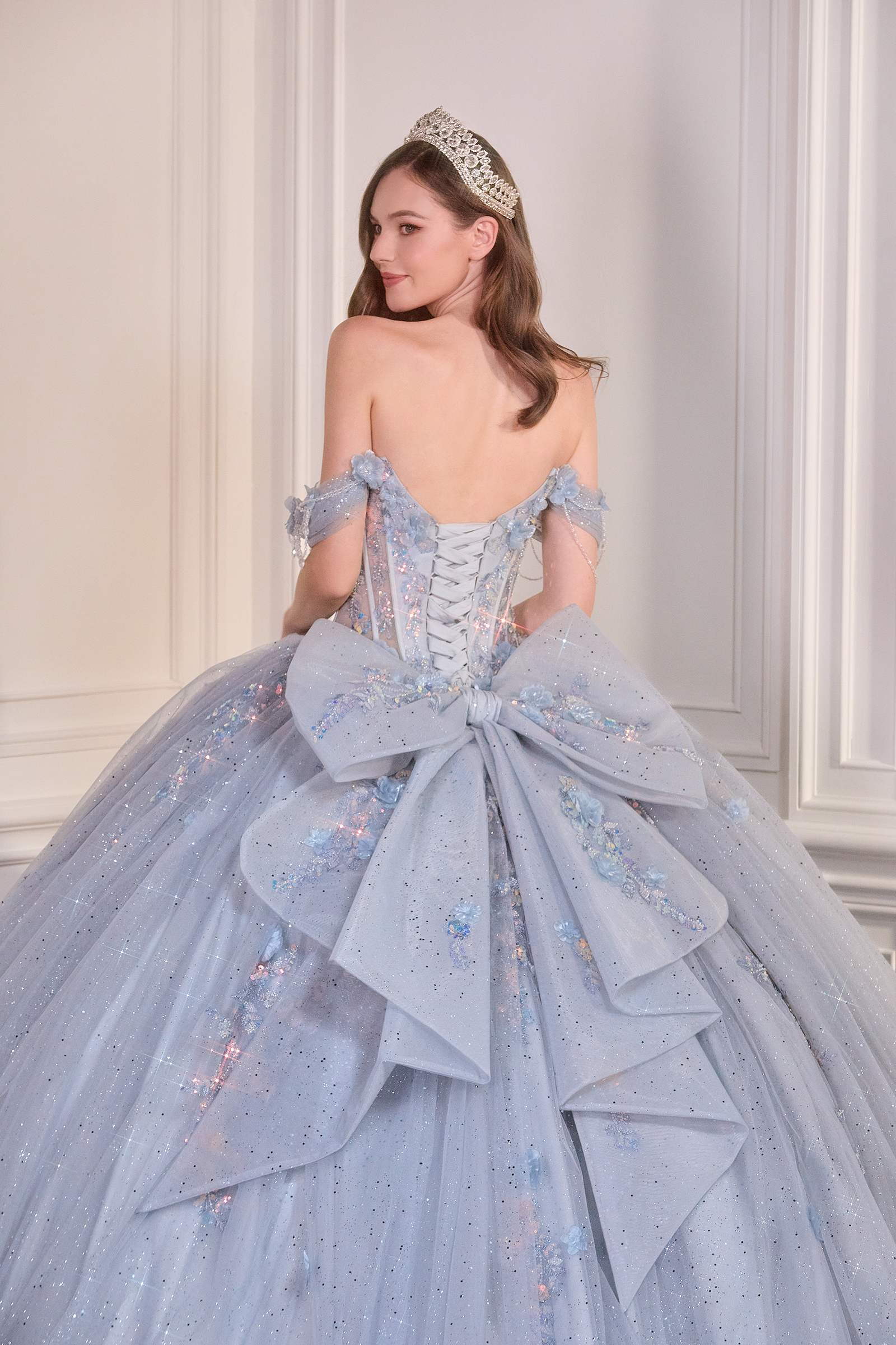 Ladivine 15728 Off Shoulder Quinceanera Ball Gown - DestGlow
