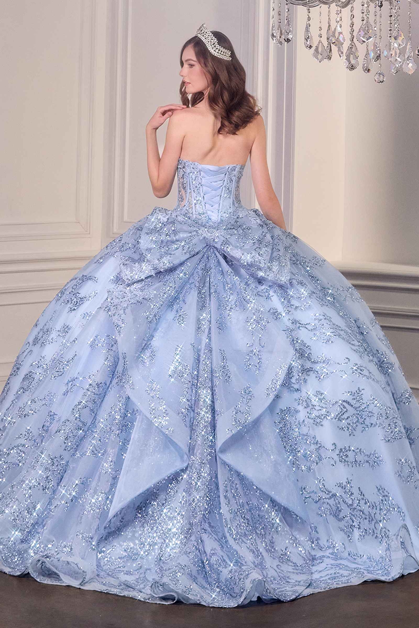 Ladivine 15732 Fairytale Strapless Sweetheart Cinderella Quinceanera Ball Gown by DiscountDressShop